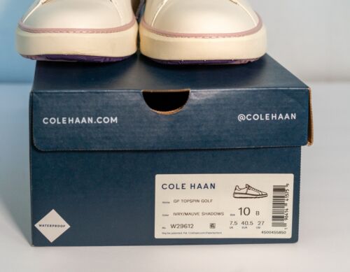 New Cole Haan Women's GrandPro Topspin Golf Shoes sz 10 Ivory Waterproof W29612 - Picture 9 of 12