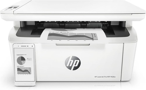 Brand New HP Laser Jet Pro All-in-One Printer- White- MFP M28w - Picture 3 of 5