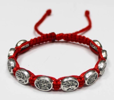 St. Michael the Archangel and the Guardian Angel bracelet on Red Cord Handmade 