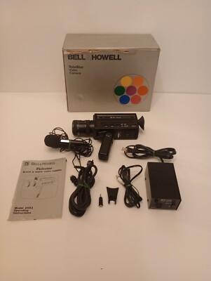 Bell And Howell TELESTAR MODEL 2553 BLACK AND WHITE VIDEO  CAMERA VERY RARE 