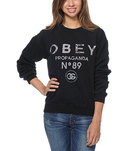 Obey 89' CREWNECK Graphite OG 
