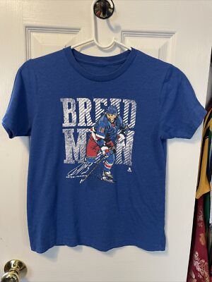 Artemi Panarin New York Rangers Hockey Bread Man Boys Blue Shirt Size Medium