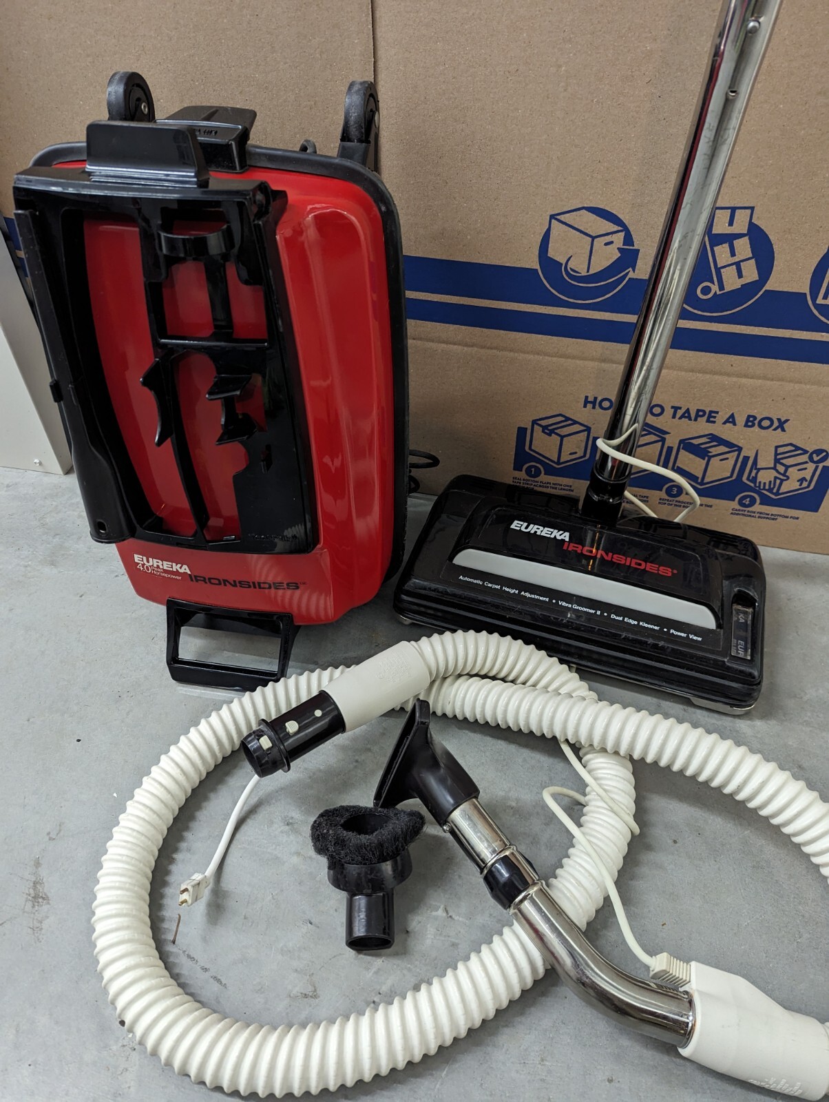Rare Eureka Ironsides Vacuum Cleaner System 4.0 HP Nice Shape! eBay