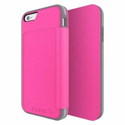 iPhone 6S Case, Incipio Series Level 3 Folio Cover - Pink/Gray