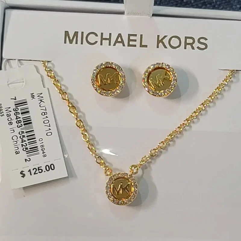 Michael kors earring and necklace set discount