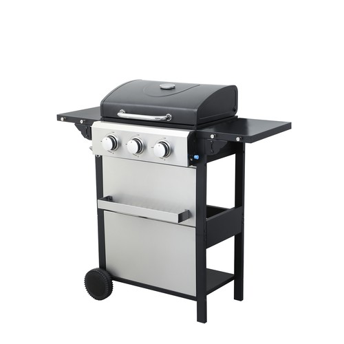 Barbecue a Gas Propano 3 Fuochi, 25650BTU con Filo Smaltato Griglie di Cottura per - Foto 7 di 9
