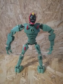 LEGO 2010 #8410 Ben 10 Alien Force Swampfire Figure, Box, Manual