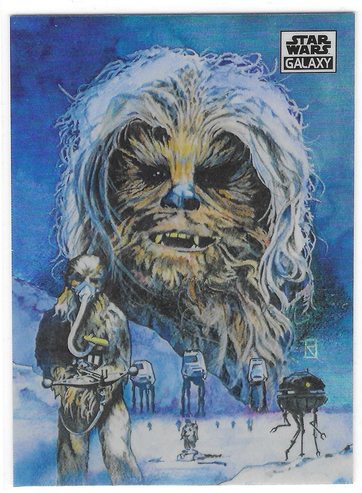 Chewbacca 2021 Topps Star Wars Galaxy Chrome #14 Refractor