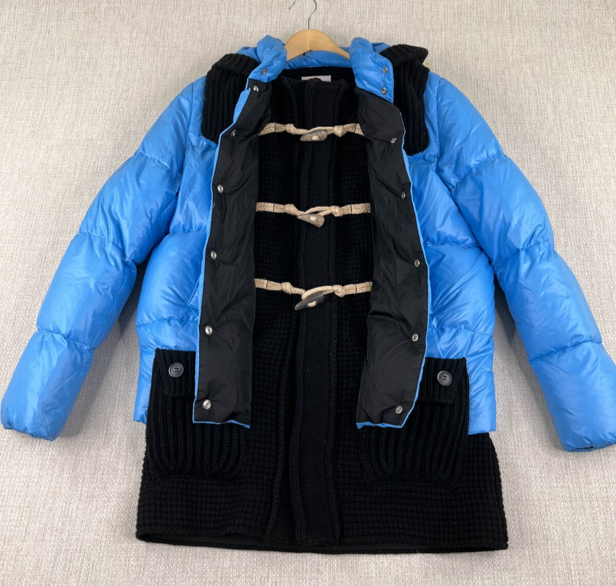 BARKB-RULES Down Puffer Knit Toggle Jacket Japan … - image 1