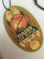 Happy Daisy Boy Model 25 Air Rifle Hang Tag -Repro for BB Pump Gun  Plymouth MI