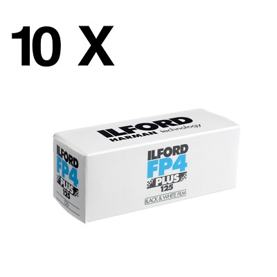 Ilford FP4 Plus 125 10x12 25 Fogli Pellicola Piana B/N Grana Fine Ilford FP4 Plus 125 10x12 25 Fogli Pellicola Piana B/N Grana Fine