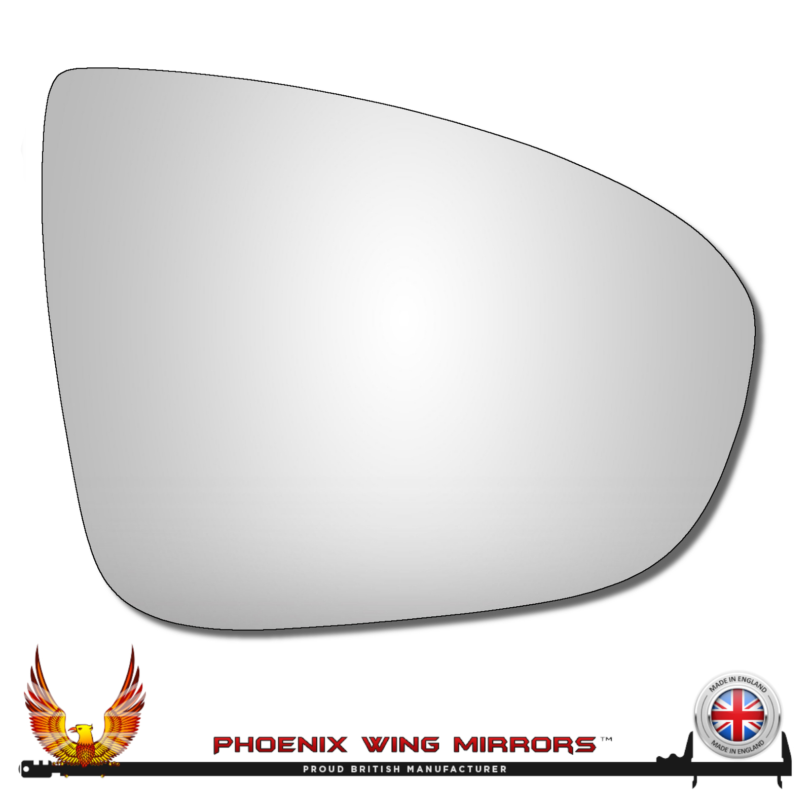 Right Hand Driver Side Vauxhall Meriva B 2009-2018 Convex Wing Door Mirror Glass