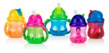 Baby Feeding - Nuby - 8oz No-Spill Grip n' Sip Cup 1 Only Random Colors 9845