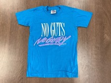 VINTAGE NO GUTS NO GLORY YOUTH M SINGLE STITCH T SHIRT DEADSTOCK NOS ONEITA TEE