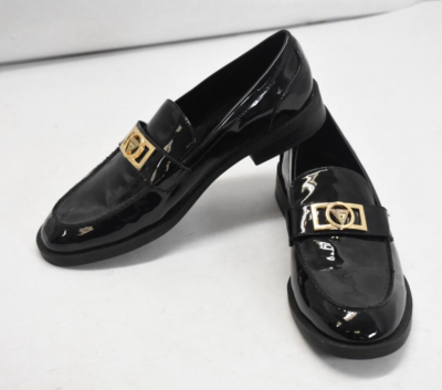 Guess Los Angeles GF Jeefer Guess Logo Black Loafers Shiny  display picture 2