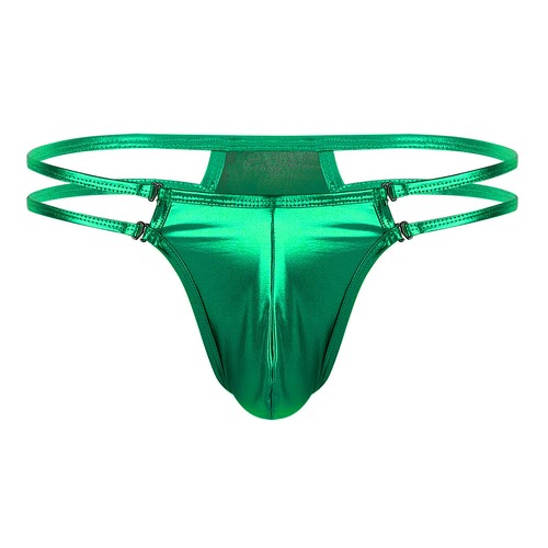 Mens Underwear Metallic Lingerie T-Back G-String Briefs Jockstrap Tangas Thongs - Picture 16 of 16