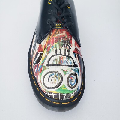NEW DR MARTENS 1461 Jean Michel Basquiat Shoes Dustheads Mans Sz