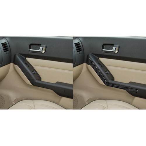 4x Cubierta de panel de manija de puerta delantera interior de fibra de carbono para Hummer H3 2008-2010 - Imagen 14 de 21