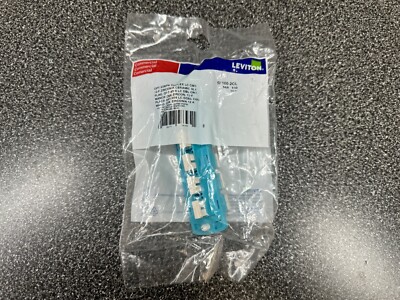 Leviton 5F100-2QL OPT-X 50/125um Multimode OM3/4 Duplex LC 12 Fiber Sleeve Aqua