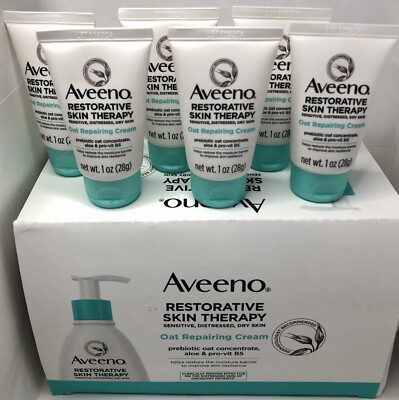 AVEENO Restorative Skin Therapy Oat Repairing Cream Travel Size Old Formula X6