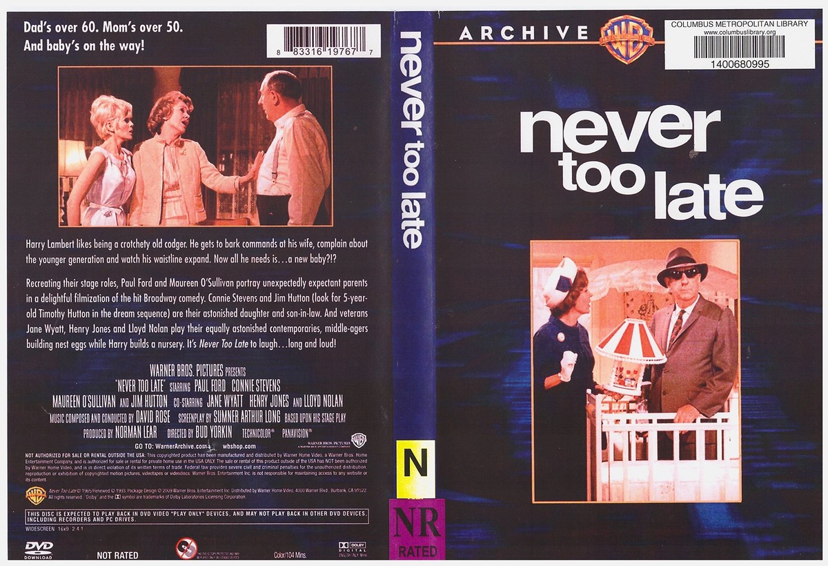 Never Too Late (DVD, 1965) for sale online | eBay