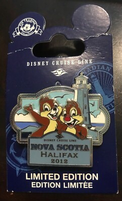 Disney Pin Chip And Dale Nova Scotia Halifax Dcl Cruise Line Le 500 2012