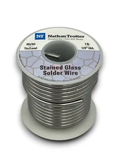 60/40 Solder for Stained Glass - .125” dia. (1 lb. spool)