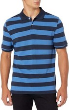 Men's Slim-Fit Polo Shirt Short Sleeve Cotton Pique Breathable Casual Comfort