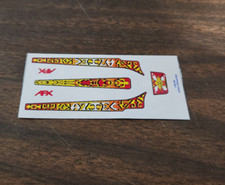 Aurora AFX Aztec Dragster Reproduction Stickers DieCut 