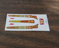 Aurora AFX Aztec Dragster Reproduction Stickers DieCut!