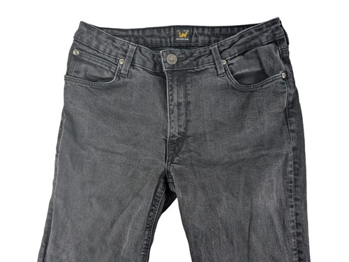 LEE Women's Marion Straight Fit Jeans, Black/Grey Stretch W30" L28.5" - Picture 2 of 9