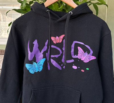 Juice Wrld 999 Official Merch Butterfly Druggerfly Rap Hoodie Size Small  Black | eBay