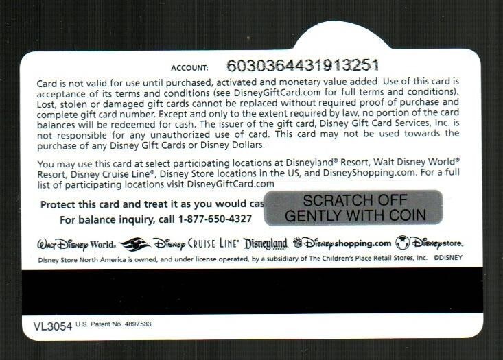DISNEY Mickey Mouse ( 2006 ) Lenticular Die-Cut Gift Card ( $0