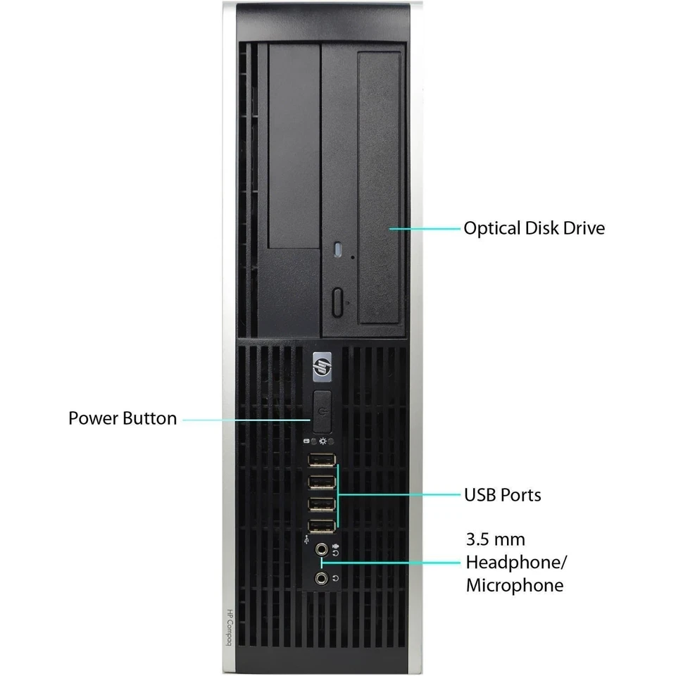 HP 8200 EliteDesk Core i5 8GB Ram 500GB HDD Windows 7 Wi-Fi - Image 2 of 4