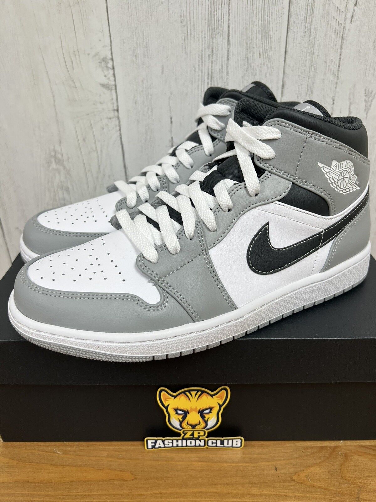 Air jordan 1 mid light smoke grey anthracite