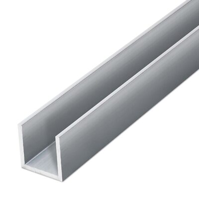 Alu U-Profil Aluminium U-Schiene C-Profil Almg Kantenschutz Fliesen Profil -2450