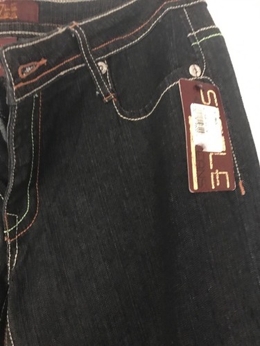 Womens Sizzle Black Jeans Size 11 NWT Wilde Leg - Picture 7 of 12