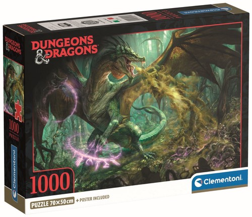 Clementoni Jigsaw Puzzle 1000 Pieces Dungeons & Dragons - Picture 1 of 2