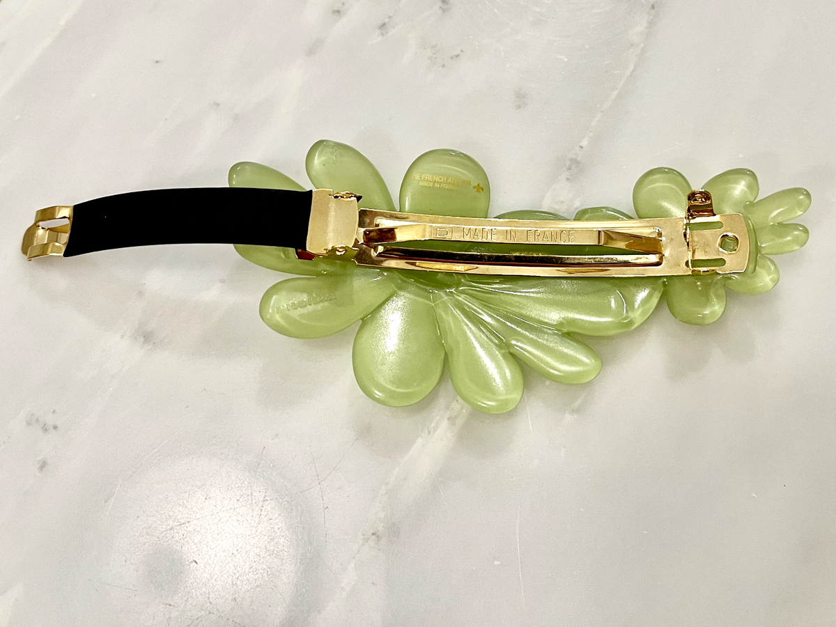 ⚜️Made in France. The French Atelier⚜️New barrette! NWT ~ The French Atelier Flower Daisies Hair Barrette - Anis  main image 2