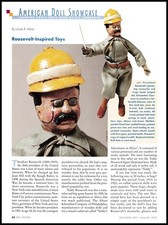 Vintage Teddy Roosevelt Dolls 2-page print article 2002 history ARTICLE ONLY