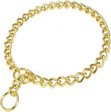 Metal Choke Link Dog Collar Choker Training Heavy Duty Slip Martingale Puppy