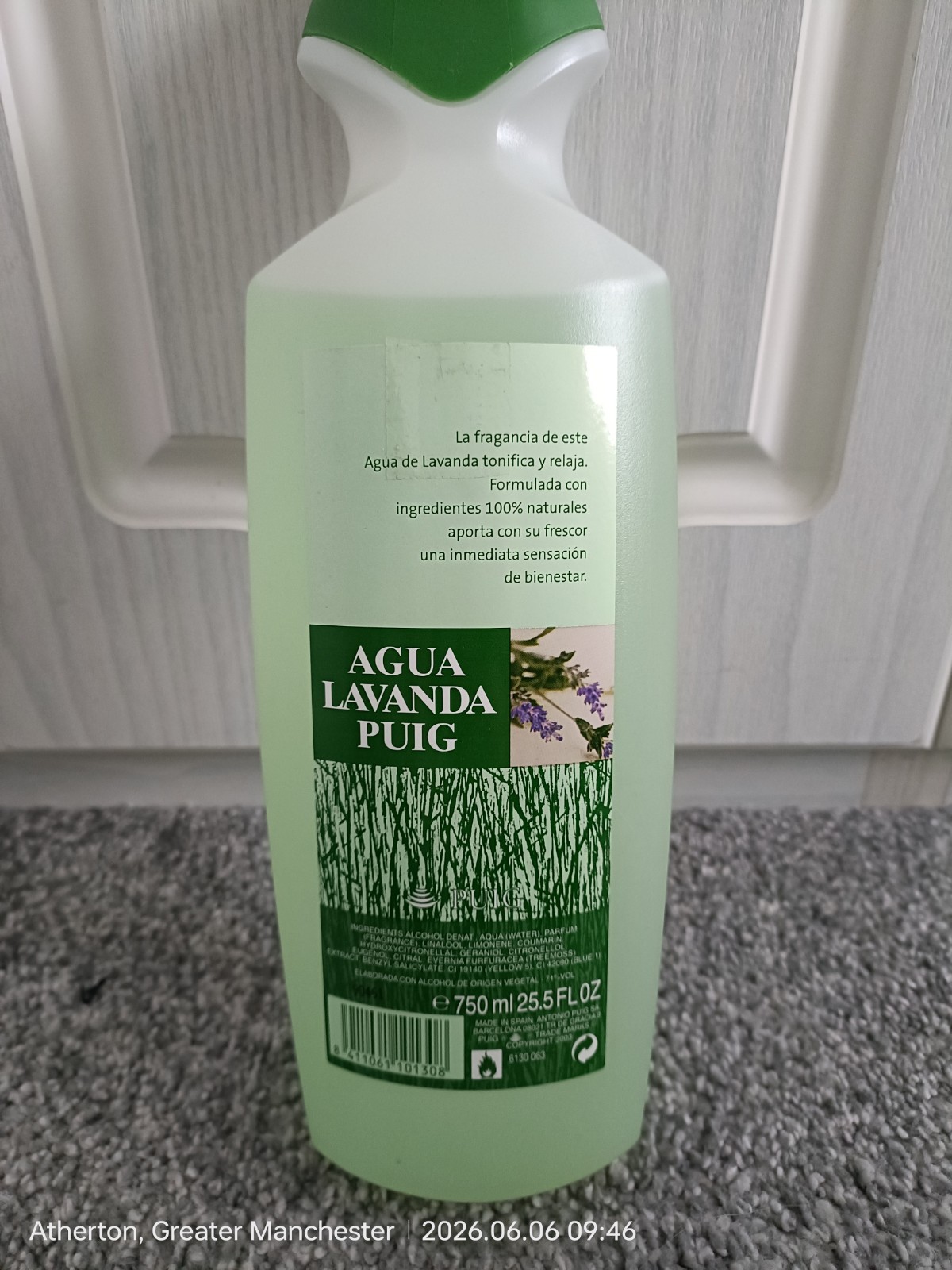 PUIG Agua Lavanda Eau de Cologne 750 ml Unisex Lavender Fragrance