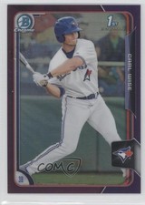 2015 Bowman Draft Chrome Purple Refractor 105/250 Carl Wise #139 1v7