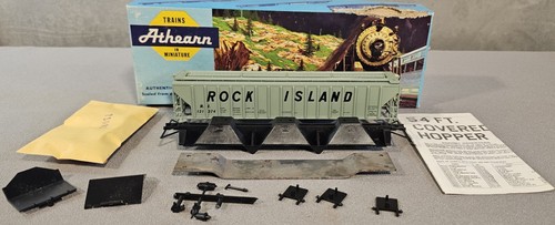 Nuevo de Lote Antiguo Athearn Escala HO Rock Island Railroad 54' Ribside Kit de Tolva Cubierta 5310 | Zustand: New