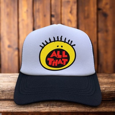 All That Mens Trucker Hat Black Snapback Nickelodeon 90s Retro TV