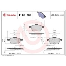 Satz Bremsbeläge Bremsklötze vorne für Seat Exeo 3R2 ST 3R5 id85988