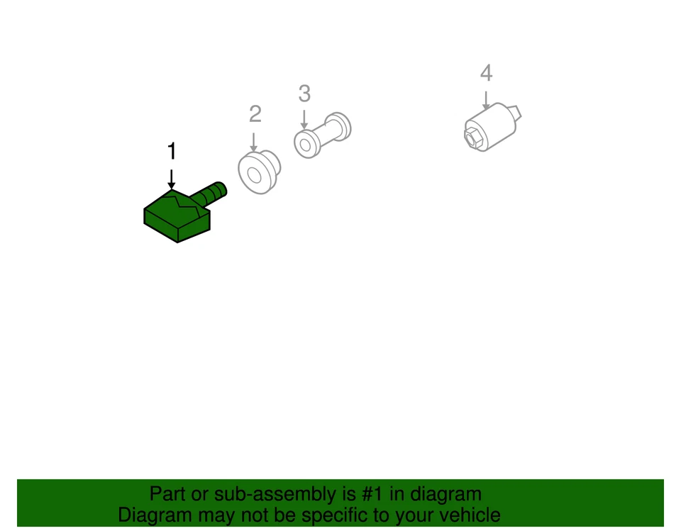 Nissan TITAN 2014-2015 genuino - Sensor TPMS 40700-3AN0C Foto 3 de 3