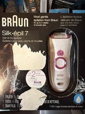 Braun 7-561 Epilator Silk-epil Women Wet Dry Battery Operated