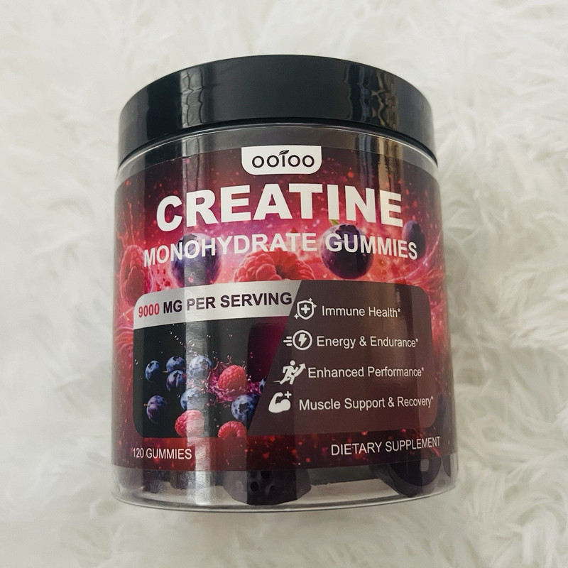 ootoo Creatine Monohydrate Gummies 9000 mg Per Serving, 120 Count