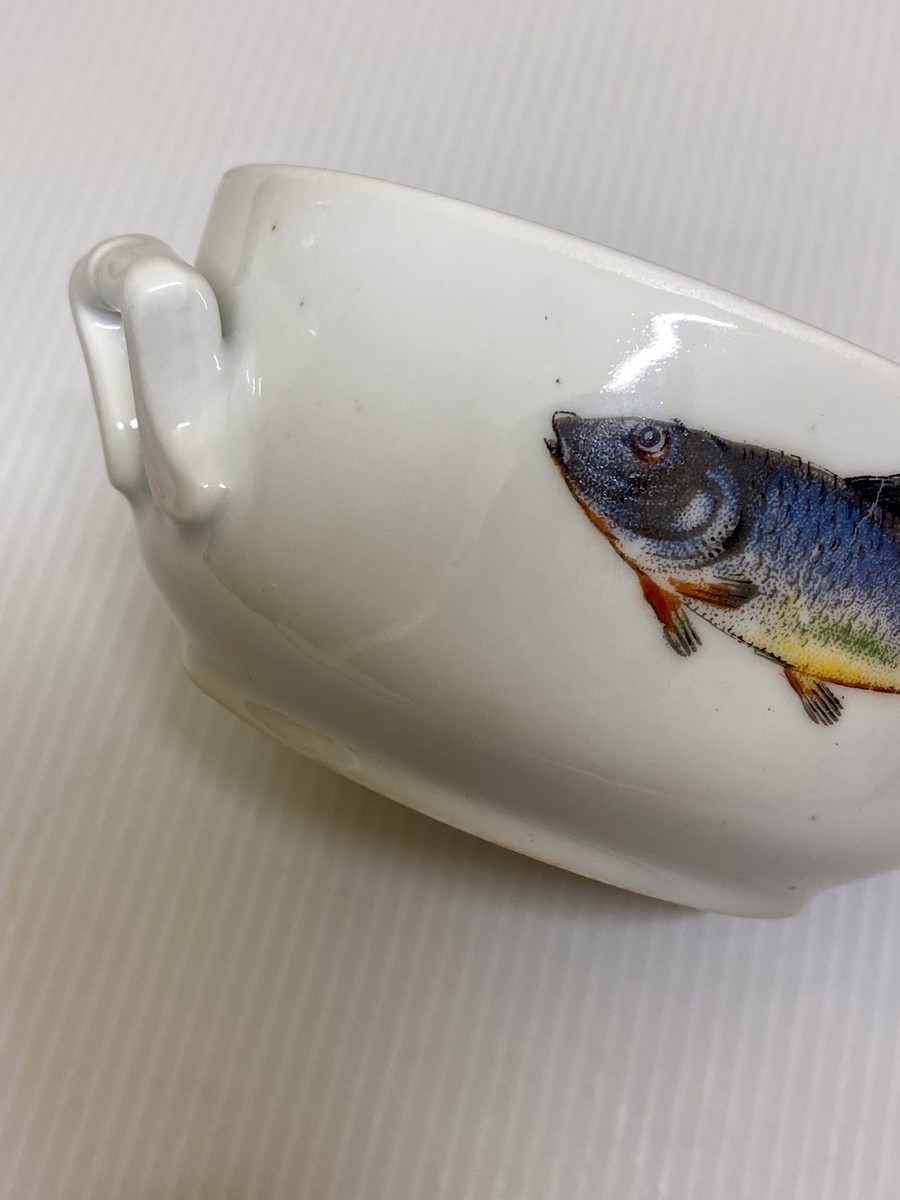 Apilco France Classic Porcelain A Feu Fish Shellfish Soup Bowl W